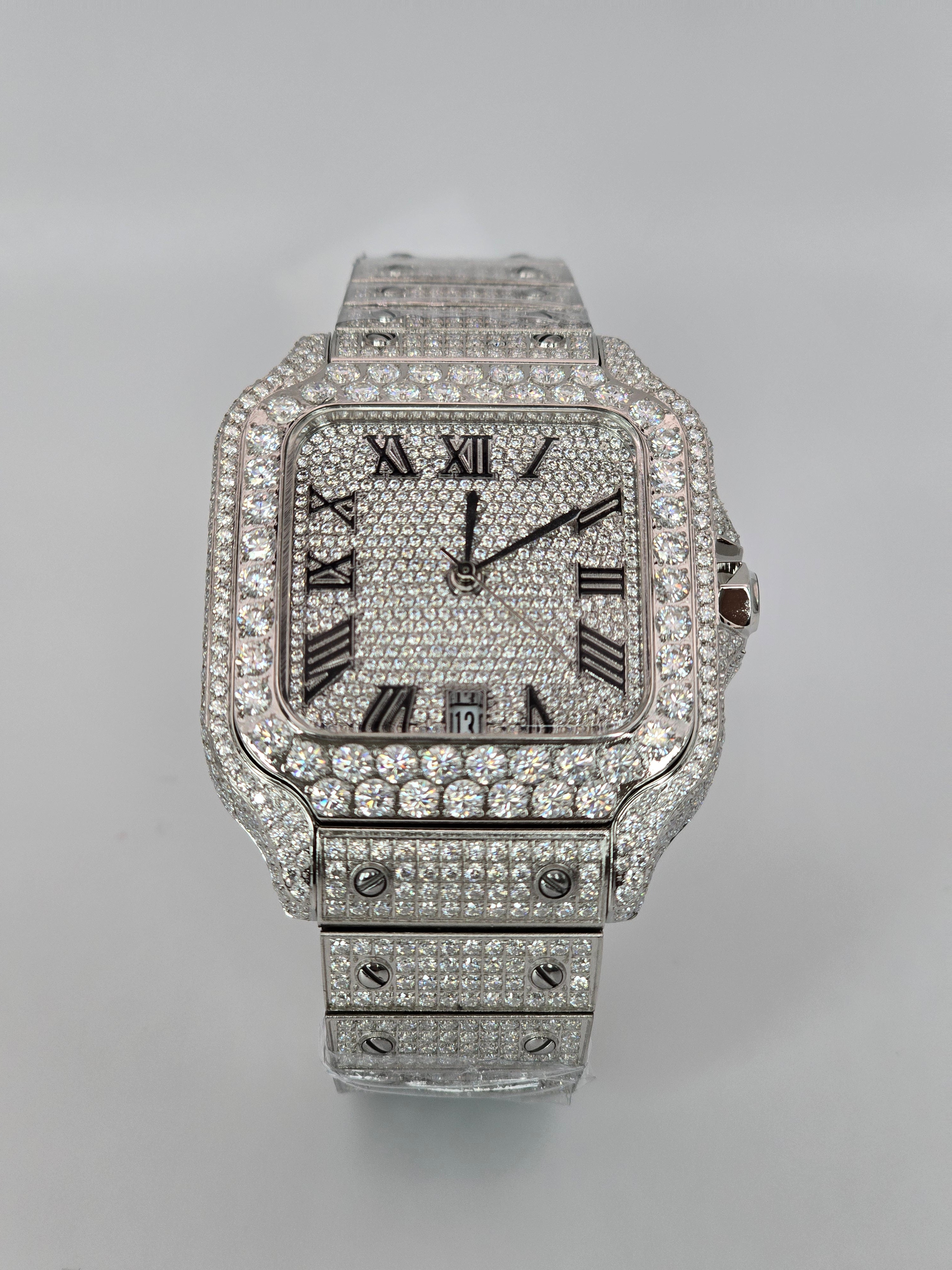 Men's VVS Moissanite Watch