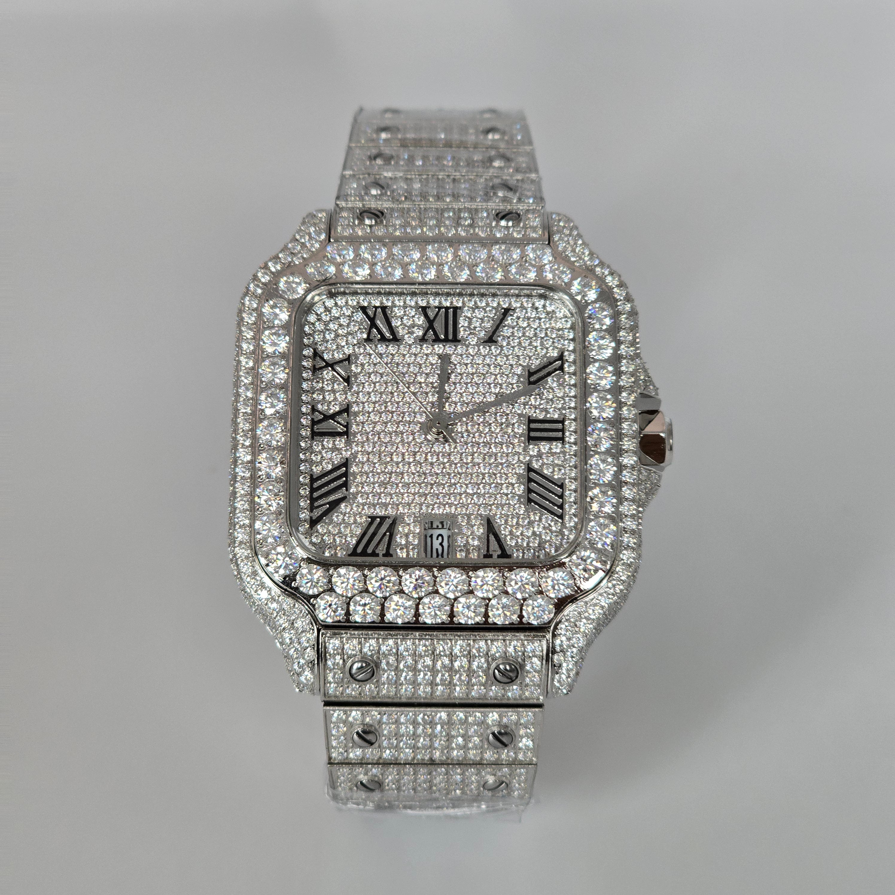 Men's VVS Moissanite Watch