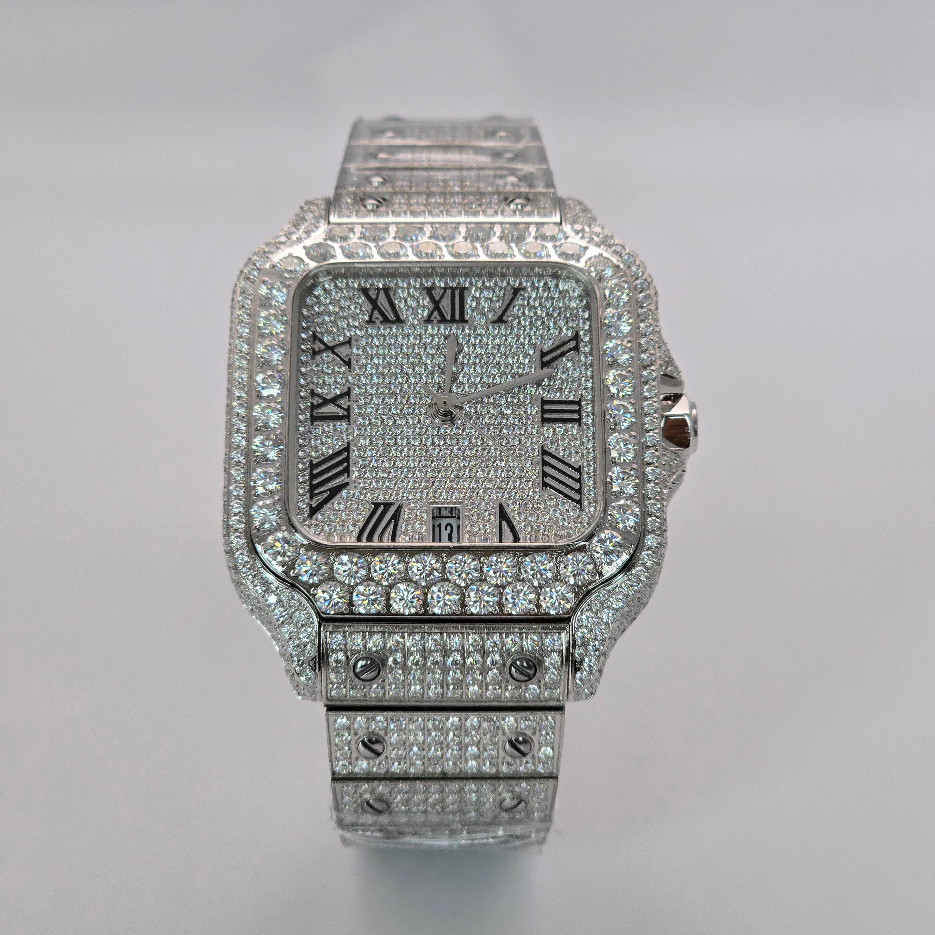 Men's VVS Moissanite Watch