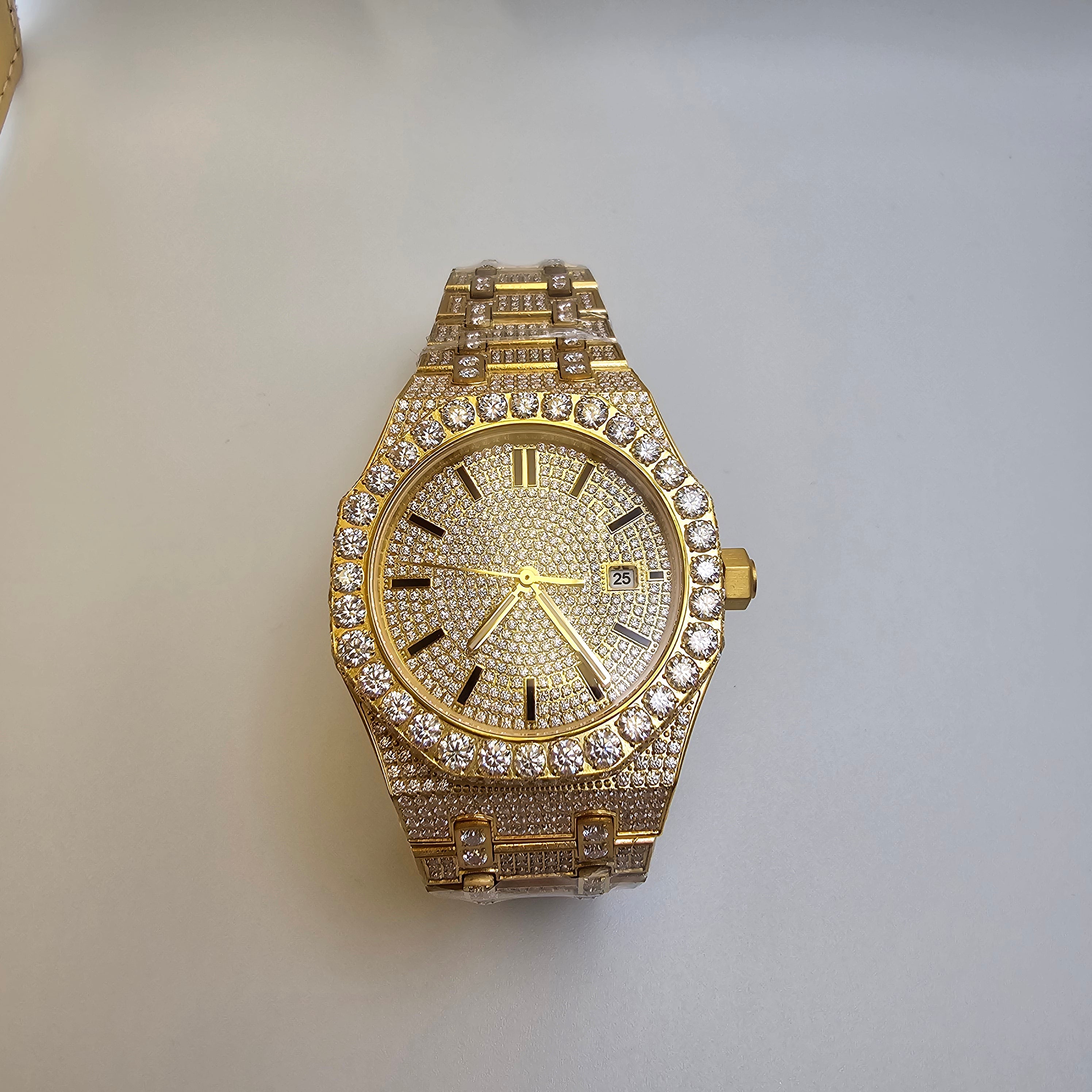 Men's Fully Iced Diamond Watch