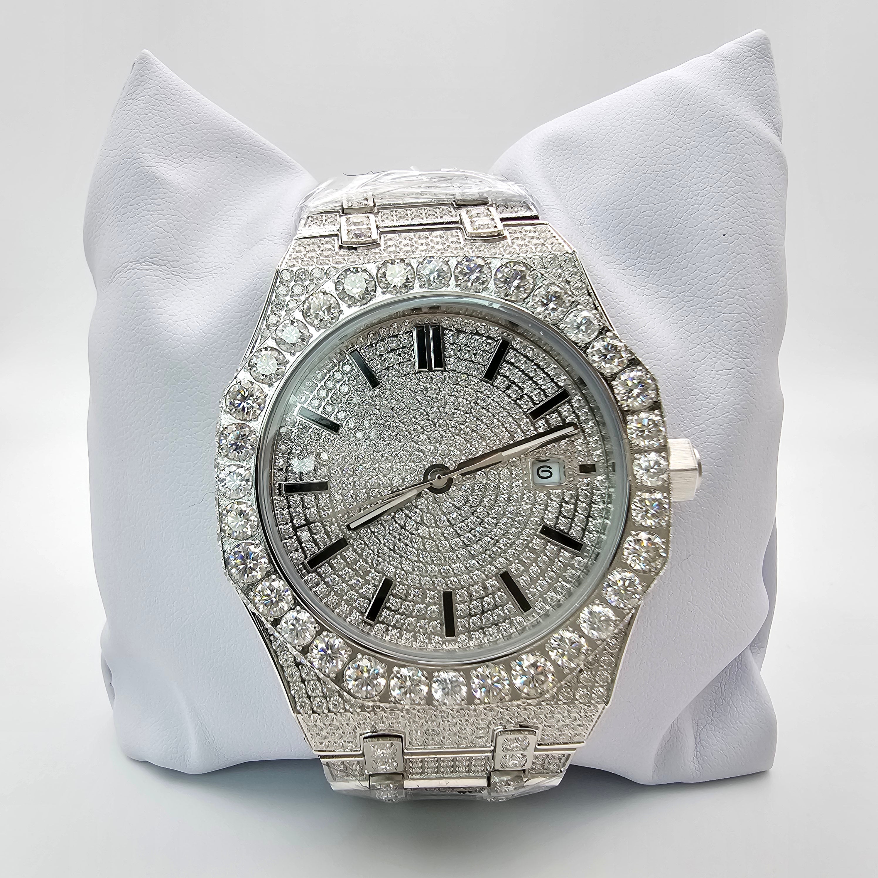 Moissanite Watch For Men Fashion