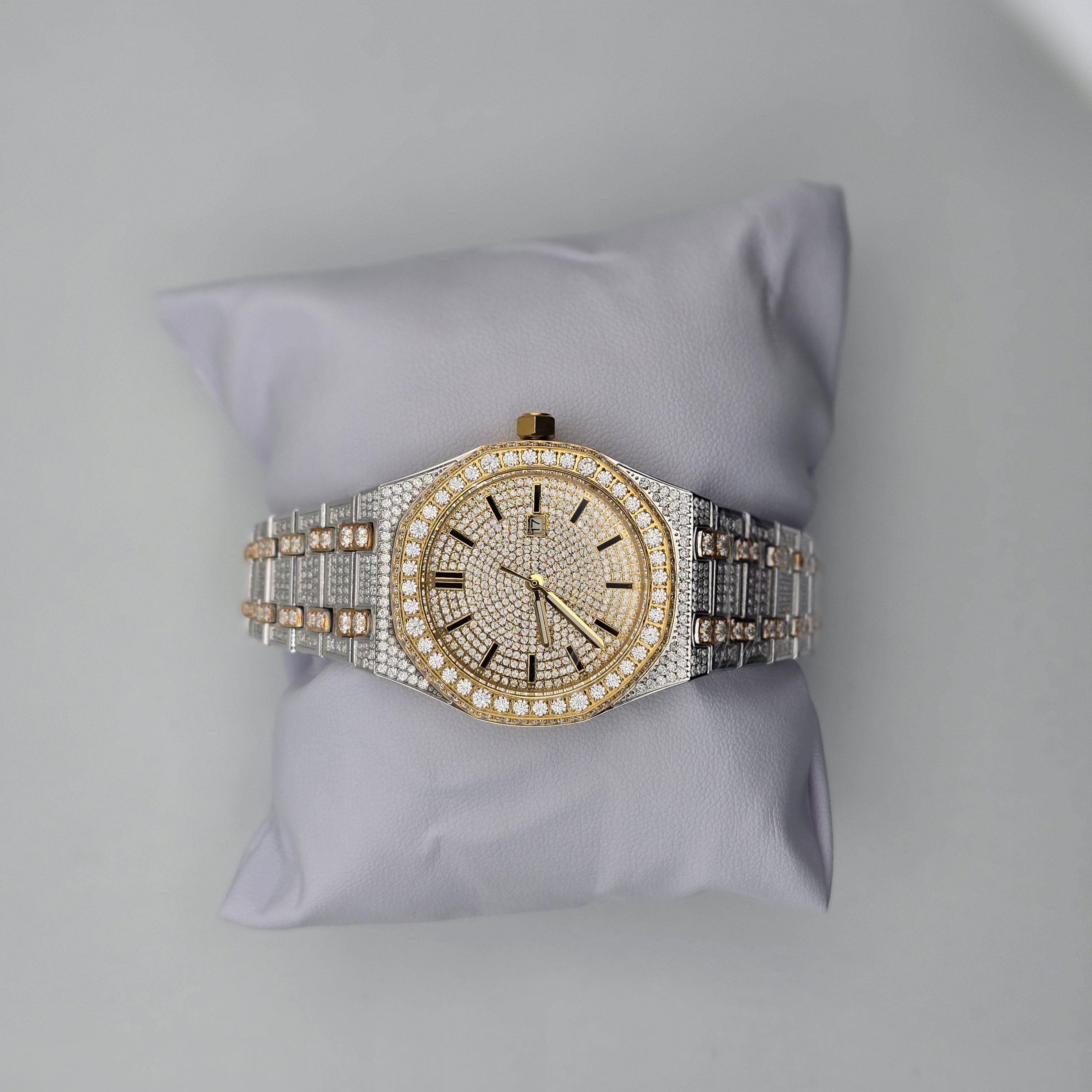 Moissanite Presidential Watch