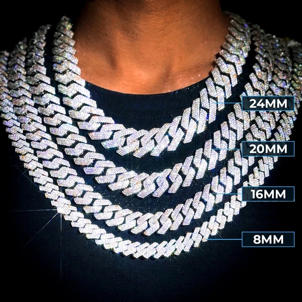 Moissanite Cuban Link Chain (ALL SIZES)