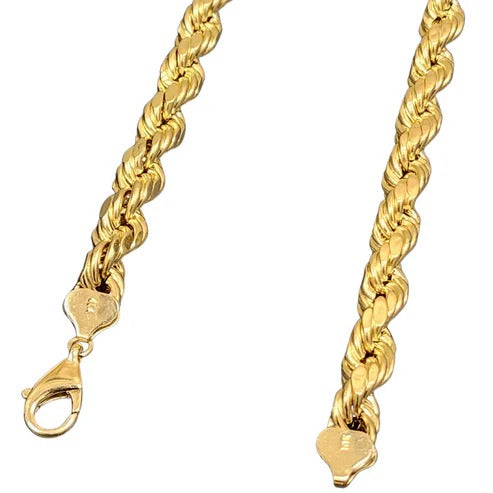 Gold Rope Chain Hollow - 10K Gold Chain