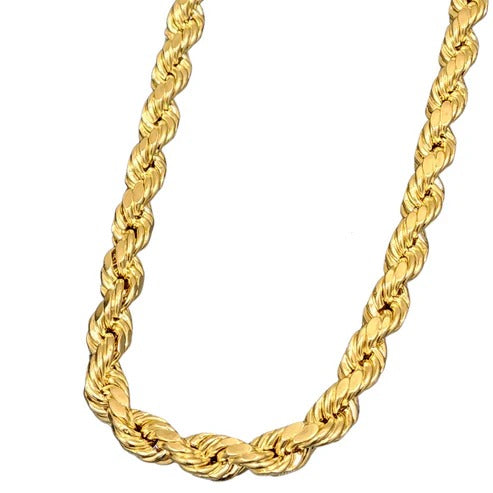 Gold Rope Chain Hollow - 10K Gold Chain