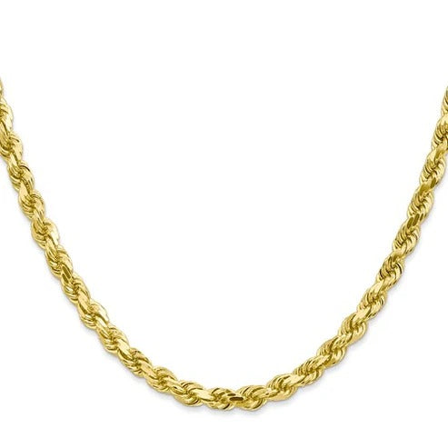 Gold Rope Chain Hollow - 10K Gold Chain