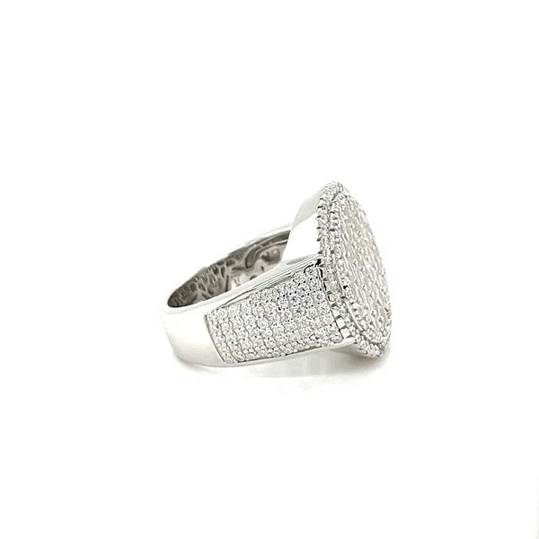 925 Sterling Silver Moissanite Ring