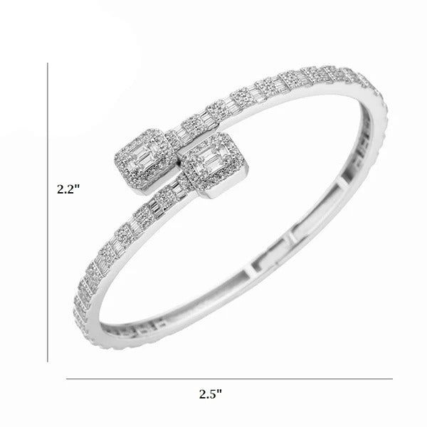 VVS Moissanite Baguette bracelet.