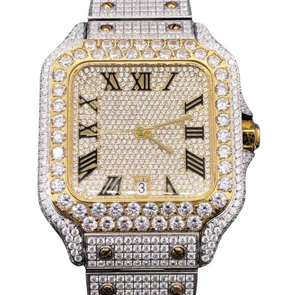 Moissanite Bust Down 20ct-tw Millionaire Watch