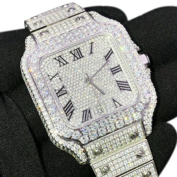 Moissanite Bust Down 20ct-tw Millionaire Watch