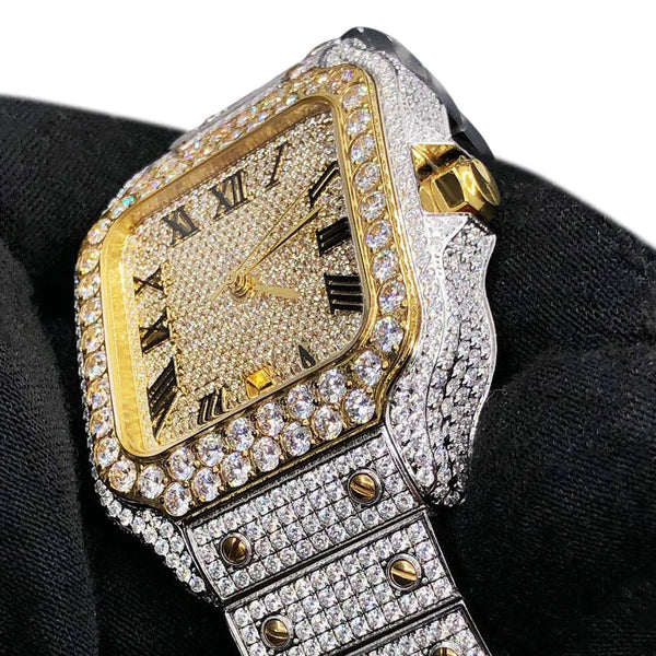 Moissanite Bust Down 20ct-tw Millionaire Watch