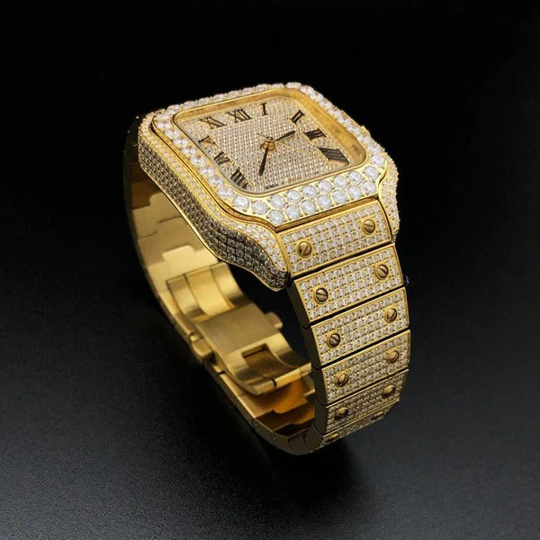 Moissanite Bust Down 20ct-tw Millionaire Watch