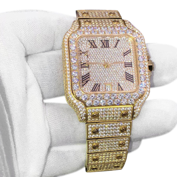 Moissanite Bust Down 20ct-tw Millionaire Watch