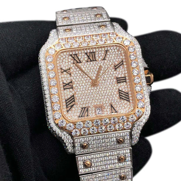 Moissanite Bust Down 20ct-tw Millionaire Watch