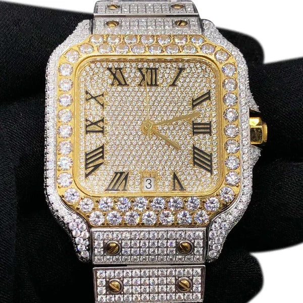 Moissanite Bust Down 20ct-tw Millionaire Watch