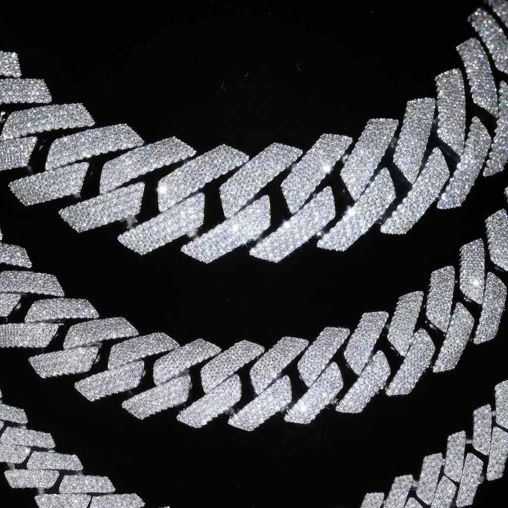 Moissanite Cuban Link Chain (ALL SIZES)