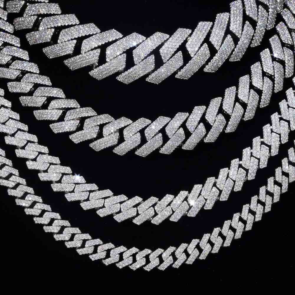 Moissanite Cuban Link Chain (ALL SIZES)