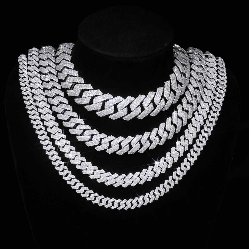 Moissanite Cuban Link Chain (ALL SIZES)