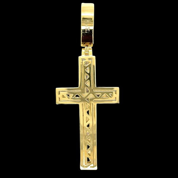 Rhodium Moissanite Cross Pendant Stunning 925 Sterling Silver