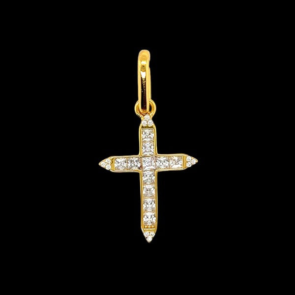 MOISSANITE Cross Pendant 925 Sterling Silver