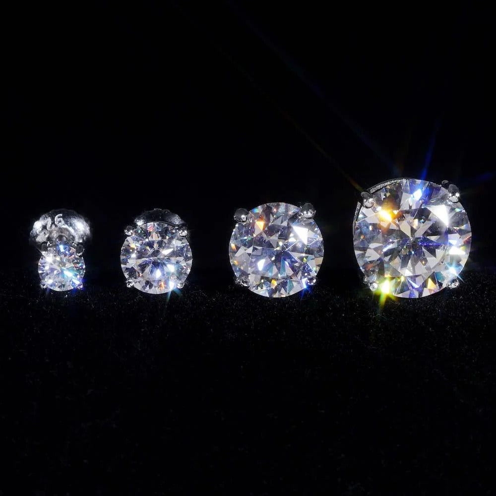 VVS Moissanite Stud Earrings (ALL SIZES)