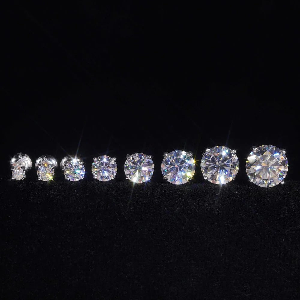 VVS Moissanite Stud Earrings (ALL SIZES)