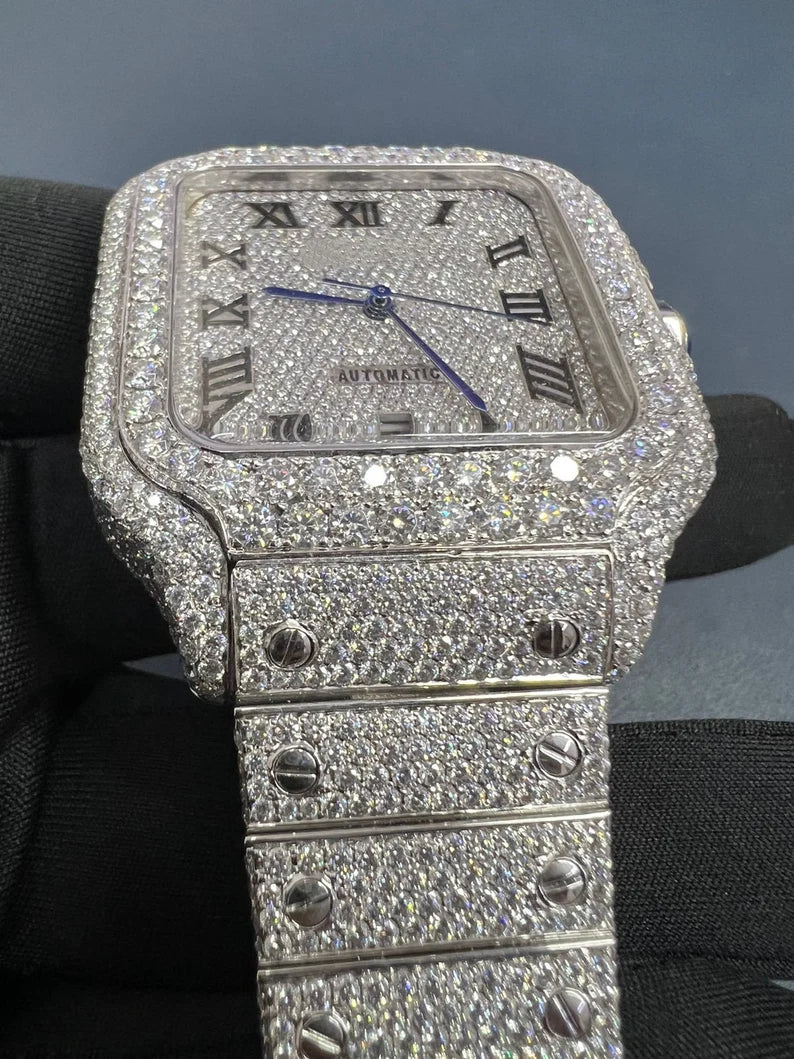 VVS Moissanite Watch Moissanite Diamond Studded Watch